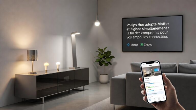 Philips Hue adopte Matter et Zigbee simultanément : la fin des compromis pour vos ampoules connectées