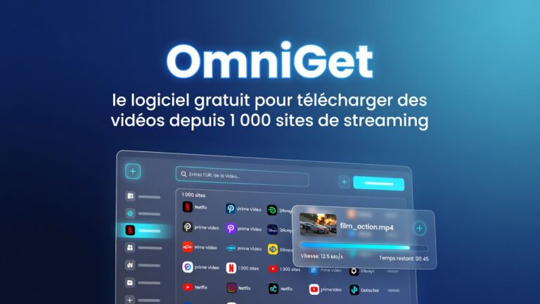 OmniGet : le logiciel gratuit pour télécharger des vidéos depuis 1 000 sites de streaming