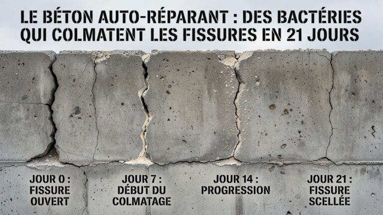 Le béton auto-réparant : des bactéries qui colmatent les fissures en 21 jours