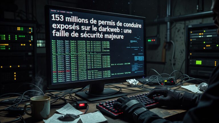153 millions de permis de conduire exposés sur le darkweb : une faille de sécurité majeure
