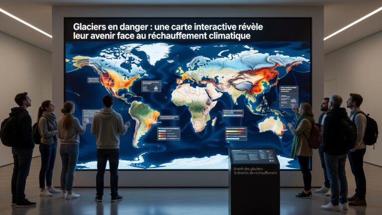 Glaciers en danger : une carte interactive révèle leur avenir face au réchauffement climatique