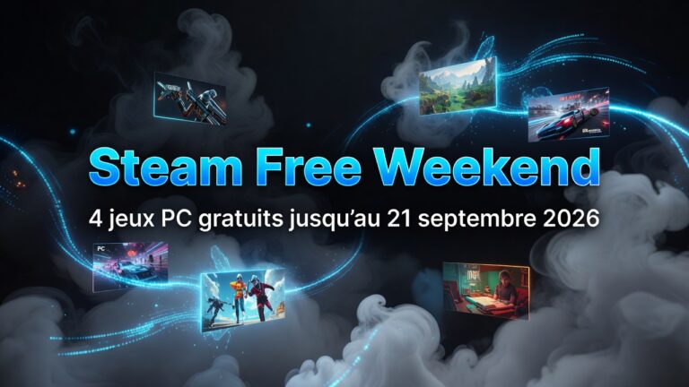 Steam Free Weekend : 4 jeux PC gratuits jusqu&rsquo;au 21 septembre 2026