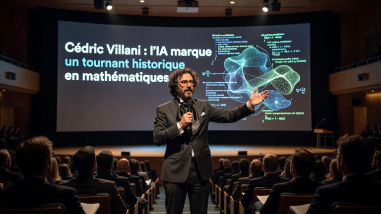 Cédric Villani : l&rsquo;IA marque un tournant historique en mathématiques
